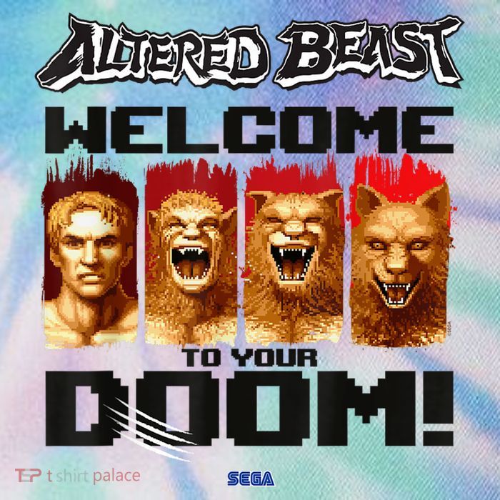 Altered Beast Welcome To Your Doom Sega Video Game Legacy Tie Dye Trucker Hat
