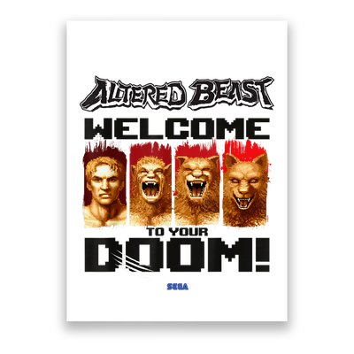Altered Beast Welcome To Your Doom Sega Video Game Poster