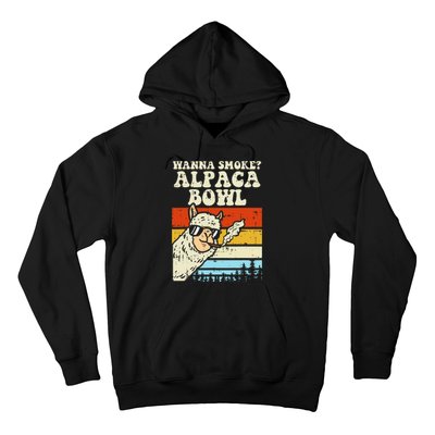 Alpaca Bowl Weed Funny Cannabis 420 Stoner Gift Hoodie