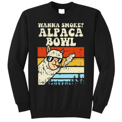 Alpaca Bowl Weed Funny Cannabis 420 Stoner Gift Sweatshirt