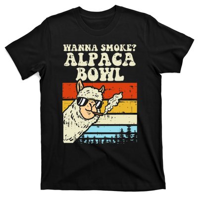 Alpaca Bowl Weed Funny Cannabis 420 Stoner Gift T-Shirt