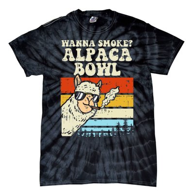 Alpaca Bowl Weed Funny Cannabis 420 Stoner Gift Tie-Dye T-Shirt