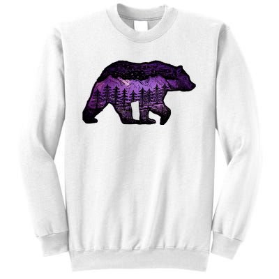 Alaskan Bear With Lake & Mountain Souvenir Sweatshirt