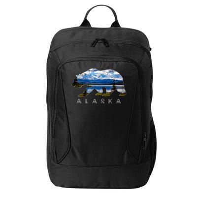 Alaskan Bear With Lake And Mountain Souvenir Gift City Backpack