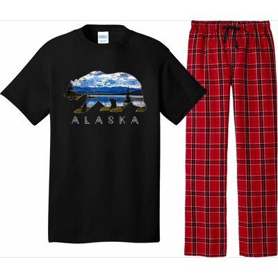 Alaskan Bear With Lake And Mountain Souvenir Gift Pajama Set