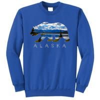 Alaskan Bear With Lake And Mountain Souvenir Gift Sweatshirt