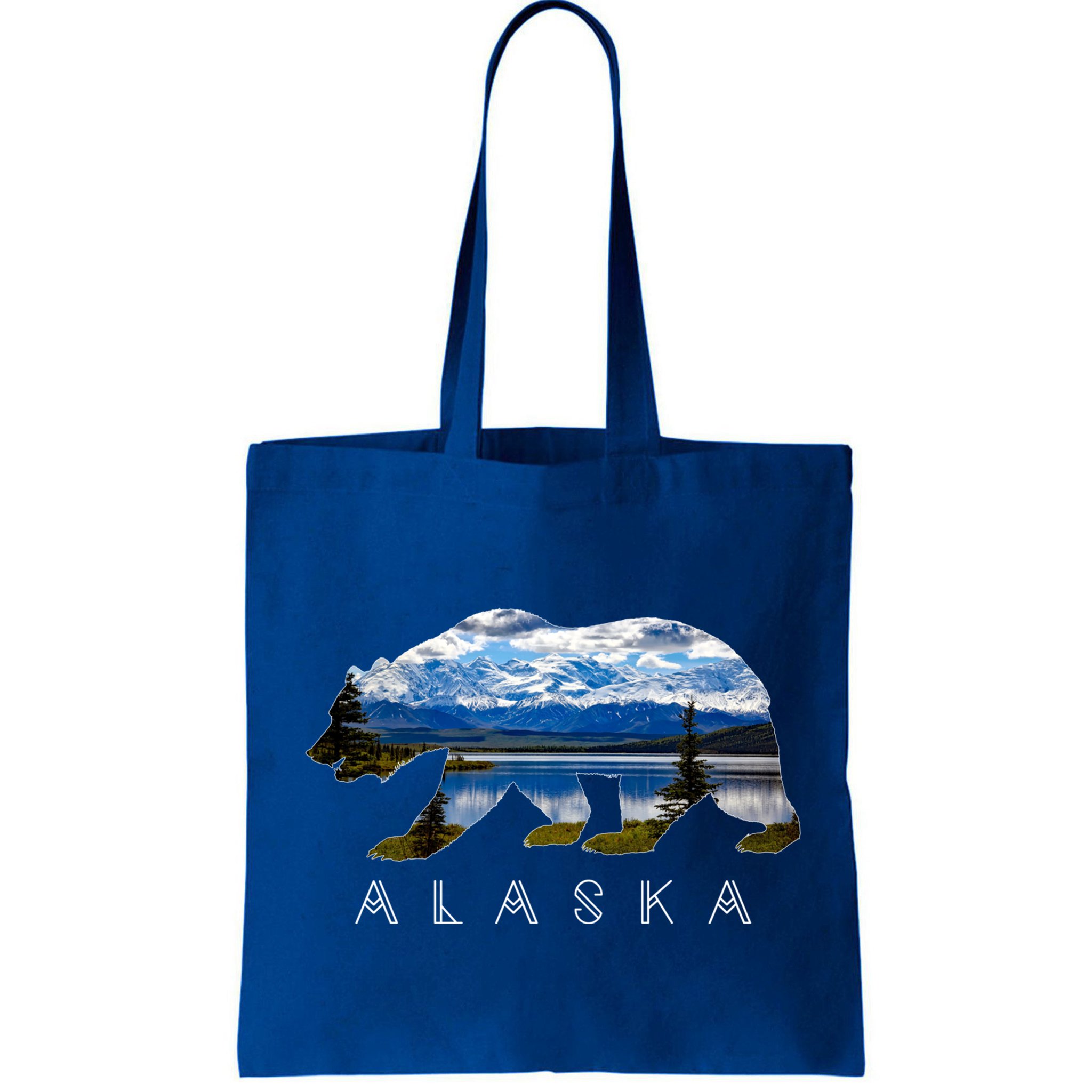 Alaskan Bear With Lake And Mountain Souvenir Gift Bag