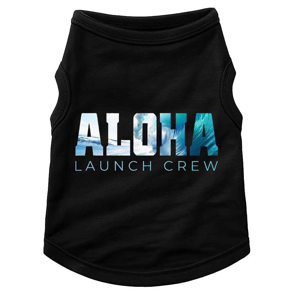 Aloha Big Wave Surf Camo Ocean In Honolulu Hawaii Oahu Maui Doggie Tank