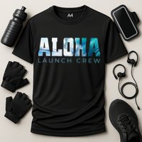 Aloha Big Wave Surf Camo Ocean In Honolulu Hawaii Oahu Maui Cooling Performance Crew T-Shirt