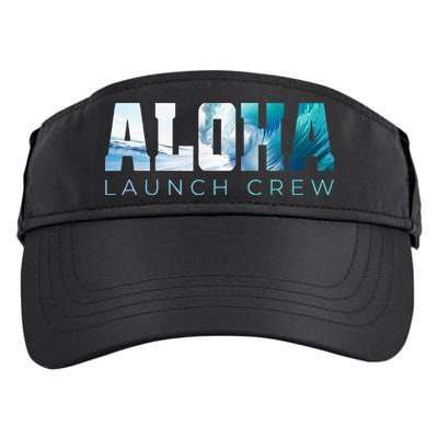 Aloha Big Wave Surf Camo Ocean In Honolulu Hawaii Oahu Maui Adult Drive Performance Visor