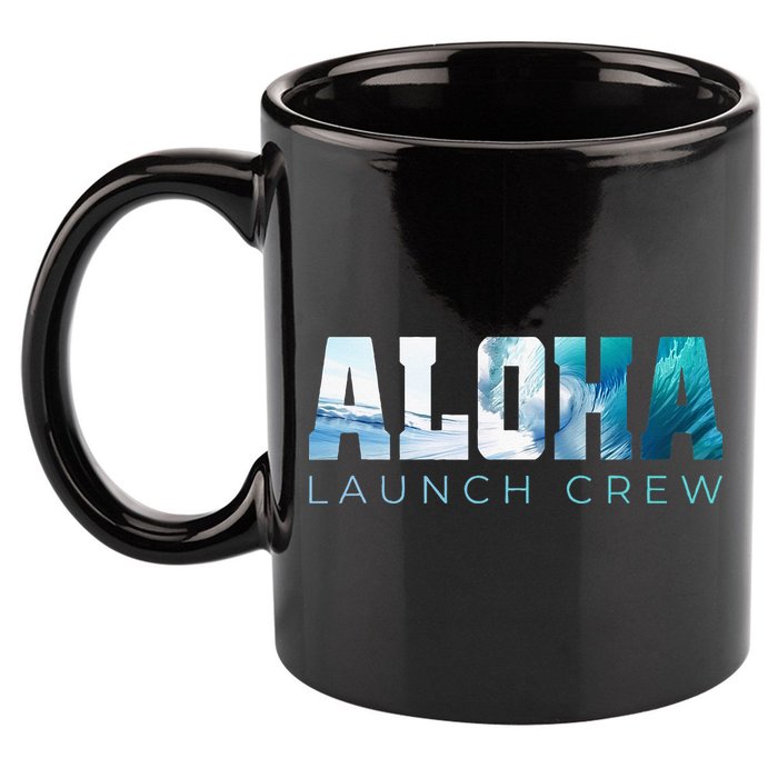 Aloha Big Wave Surf Camo Ocean In Honolulu Hawaii Oahu Maui 11oz C Handle Ceramic Mug