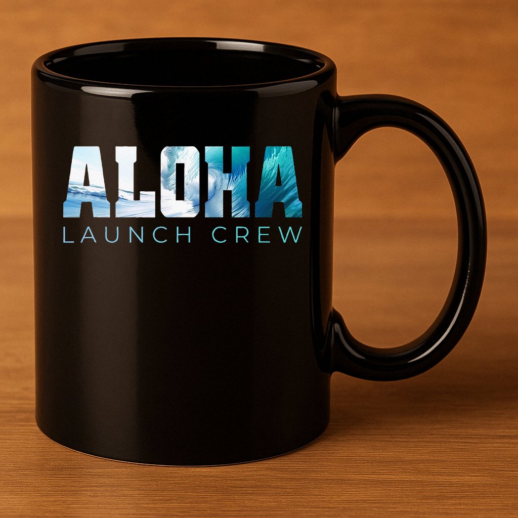 Aloha Big Wave Surf Camo Ocean In Honolulu Hawaii Oahu Maui 11oz C Handle Ceramic Mug