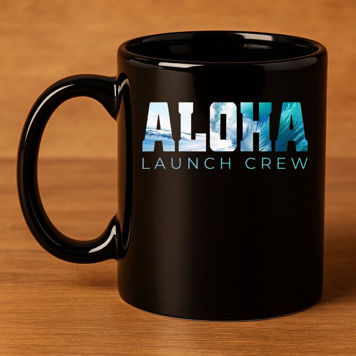 Aloha Big Wave Surf Camo Ocean In Honolulu Hawaii Oahu Maui 11oz C Handle Ceramic Mug