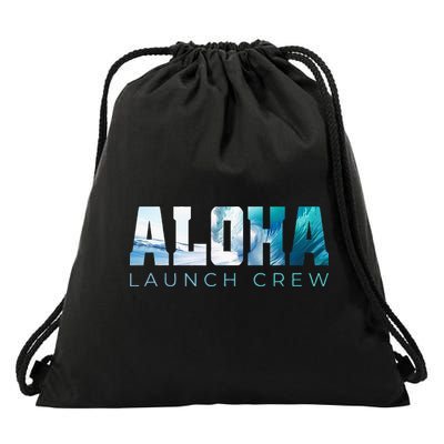 Aloha Big Wave Surf Camo Ocean In Honolulu Hawaii Oahu Maui Drawstring Bag