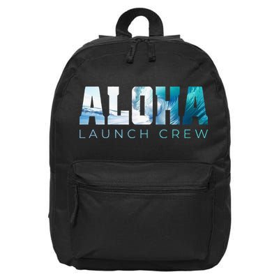 Aloha Big Wave Surf Camo Ocean In Honolulu Hawaii Oahu Maui 16 in Basic Backpack
