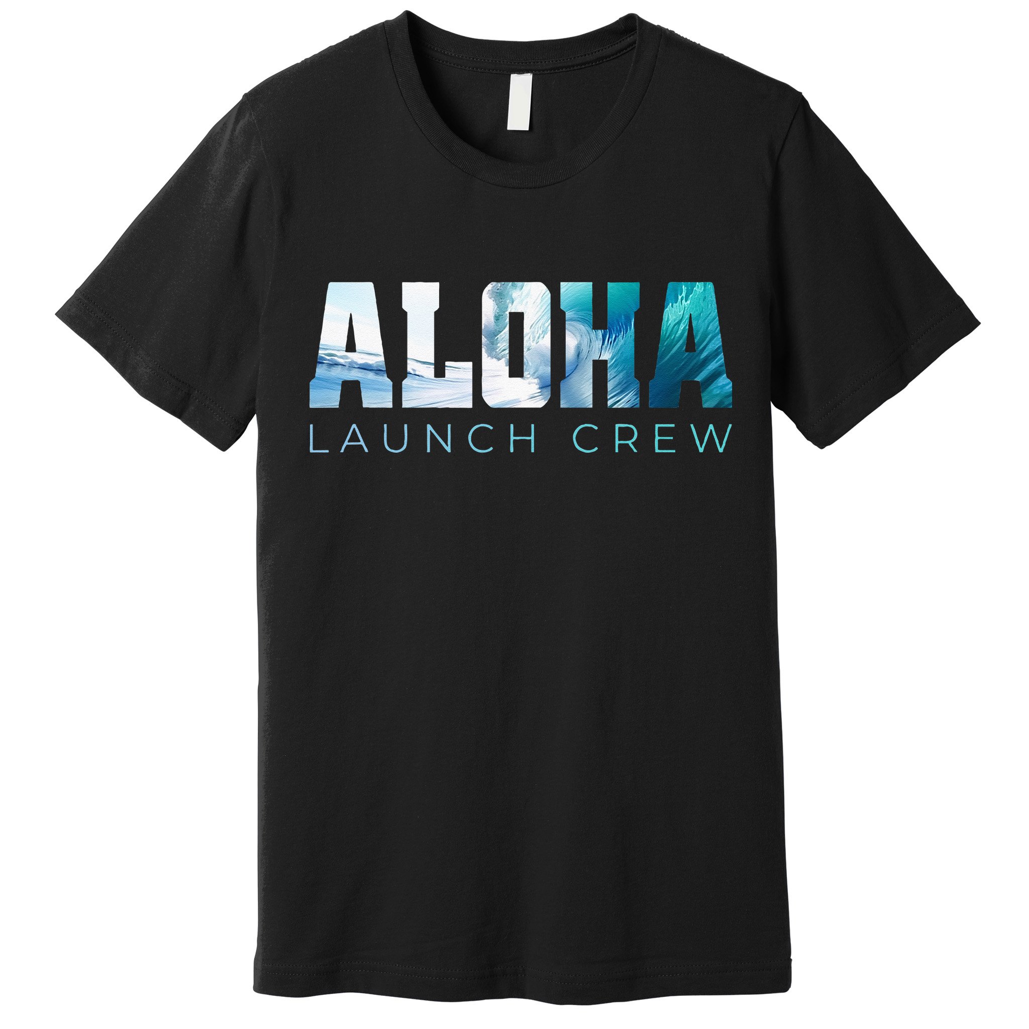 Aloha Big Wave Surf Camo Ocean In Honolulu Hawaii Oahu Maui Premium T-Shirt