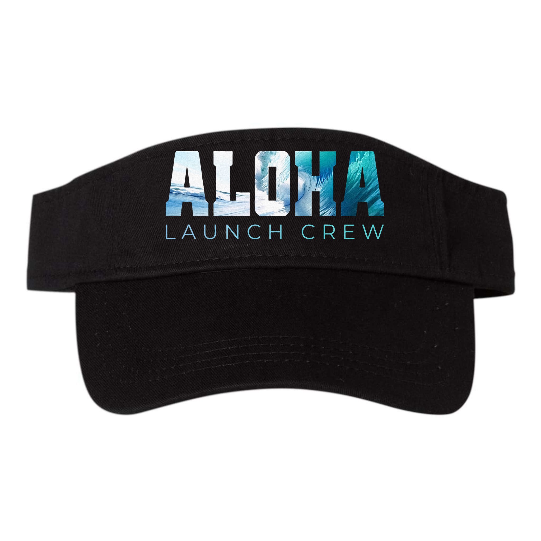 Aloha Big Wave Surf Camo Ocean In Honolulu Hawaii Oahu Maui Visor