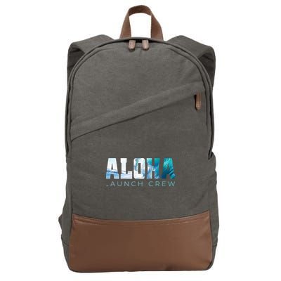 Aloha Big Wave Surf Camo Ocean In Honolulu Hawaii Oahu Maui Cotton Canvas Backpack