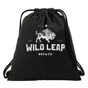 American Brewery Wild Leap Craft Beer Drawstring Bag