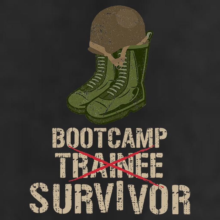Army Bootcamp Workout Bootcamp Survivor Garment-Dyed Fleece Hoodie
