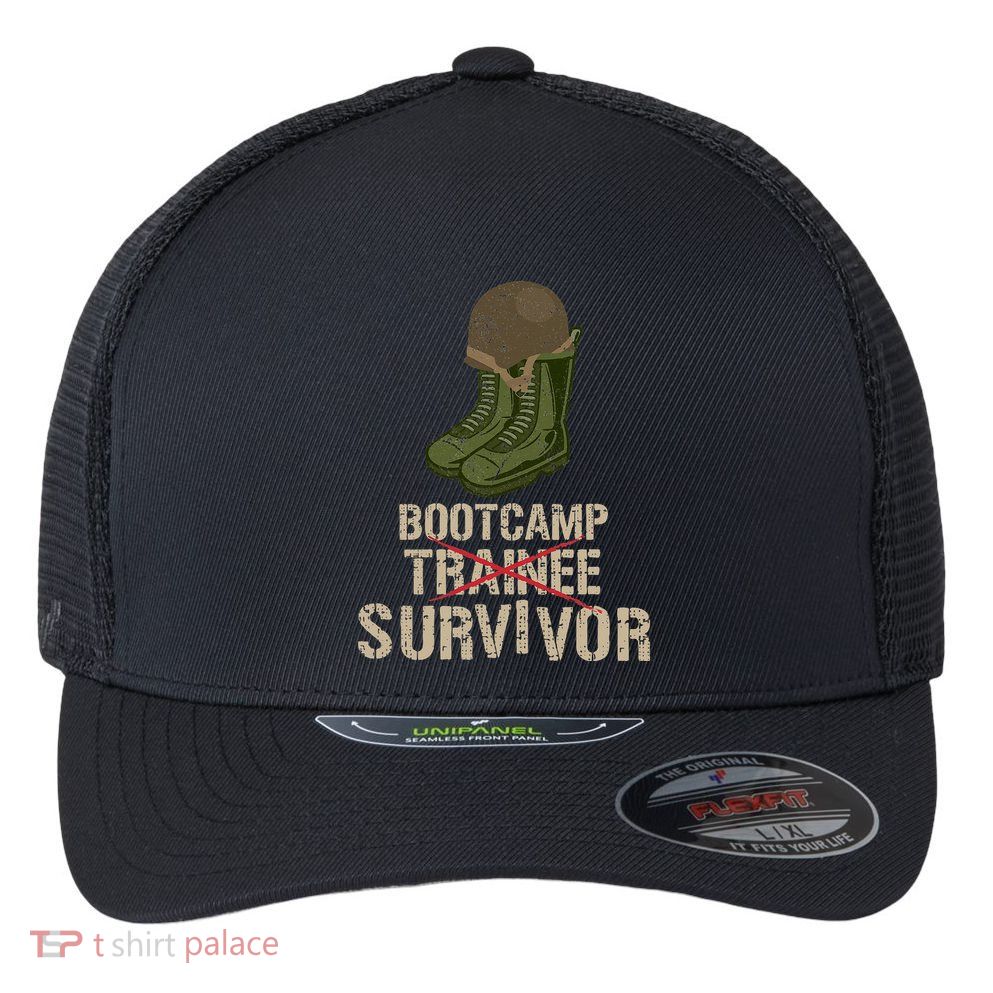 Army Bootcamp Workout Bootcamp Survivor Flexfit Unipanel Trucker Cap