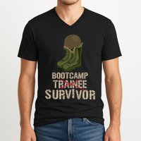 Army Bootcamp Workout Bootcamp Survivor V-Neck T-Shirt