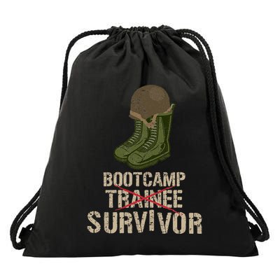 Army Bootcamp Workout Bootcamp Survivor Drawstring Bag