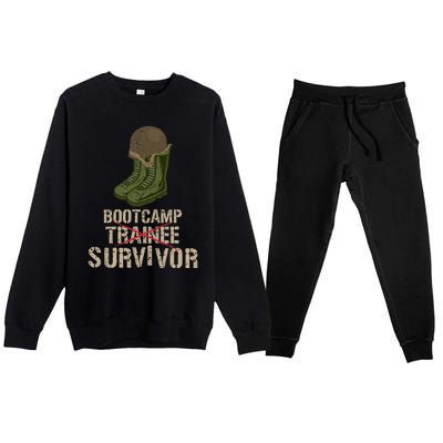 Army Bootcamp Workout Bootcamp Survivor Premium Crewneck Sweatsuit Set