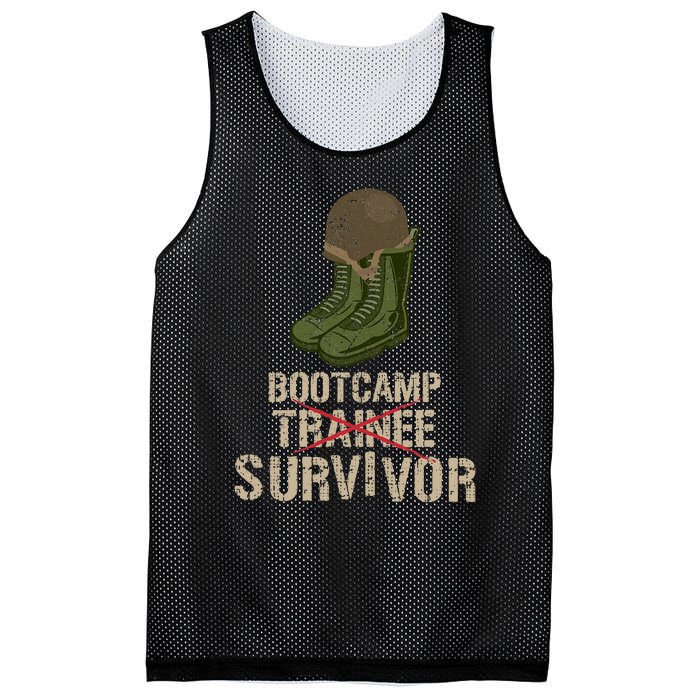 Army Bootcamp Workout Bootcamp Survivor Mesh Reversible Basketball Jersey Tank