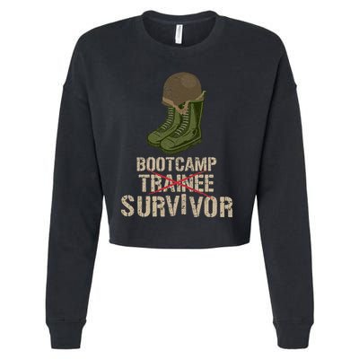Army Bootcamp Workout Bootcamp Survivor Cropped Pullover Crew