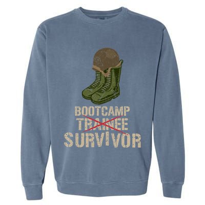 Army Bootcamp Workout Bootcamp Survivor Garment-Dyed Sweatshirt