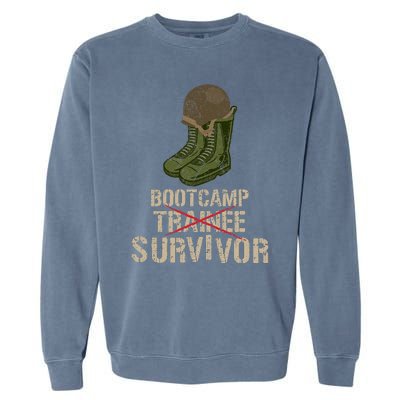 Army Bootcamp Workout Bootcamp Survivor Garment-Dyed Sweatshirt