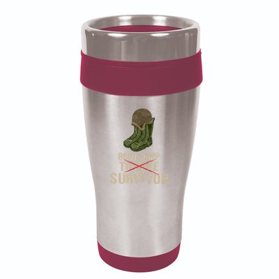 Army Bootcamp Workout Bootcamp Survivor 16oz Travel Tumbler