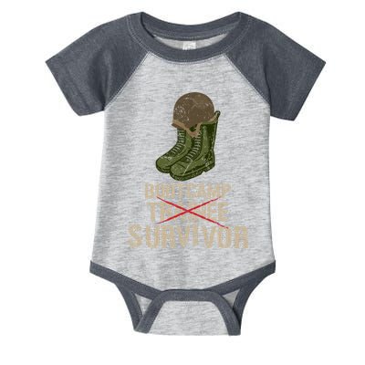 Army Bootcamp Workout Bootcamp Survivor Infant Baby Jersey Bodysuit
