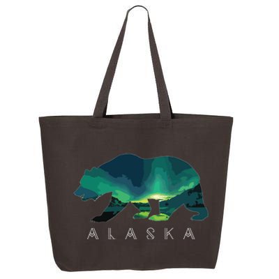 Alaskan Bear With Borealis Icy Mountain 25L Jumbo Tote