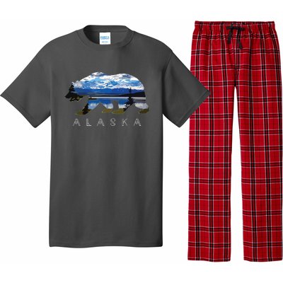 Alaskan Bear With Lake Mountain Souvenir Pajama Set