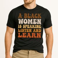 A Black Woman Is Speaking Listen And Learn Performance Shirt