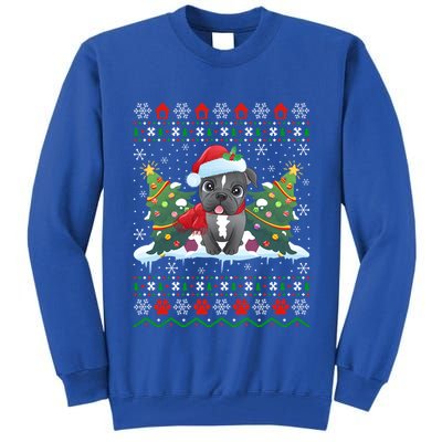 American Bulldog Xmas Gift Ugly American Bulldog Christmas Gift Tall Sweatshirt