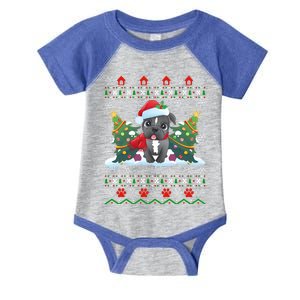 American Bulldog Xmas Gift Ugly American Bulldog Christmas Gift Infant Baby Jersey Bodysuit