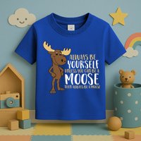 Always Be Yourself Unless You Can Be A Moose Cool Gift Toddler T-Shirt