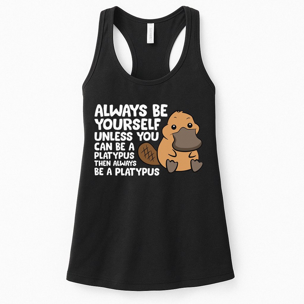 Always Be Yourself Unless You Can Be A Platypus Womens Tank Top