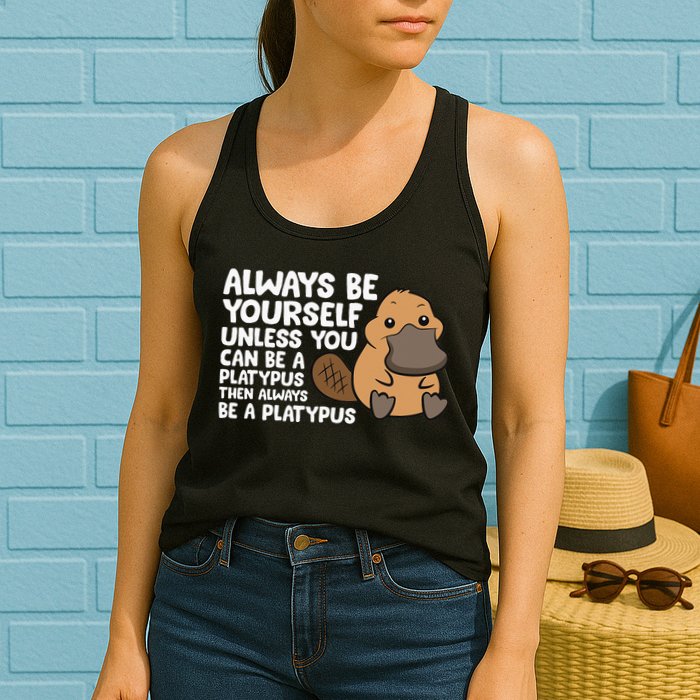 Always Be Yourself Unless You Can Be A Platypus Womens Tank Top