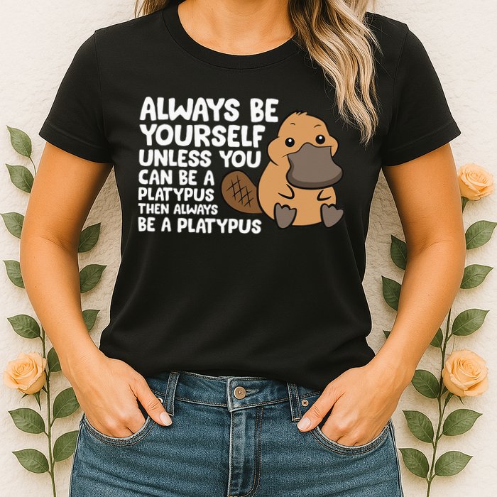 Always Be Yourself Unless You Can Be A Platypus Womens T-Shirt