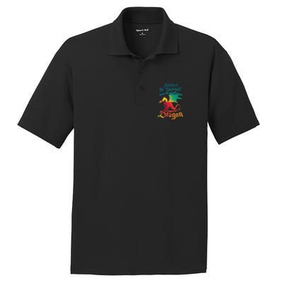 Always Be Yourself Unless You Can Be A Dragon Gift PosiCharge RacerMesh Polo