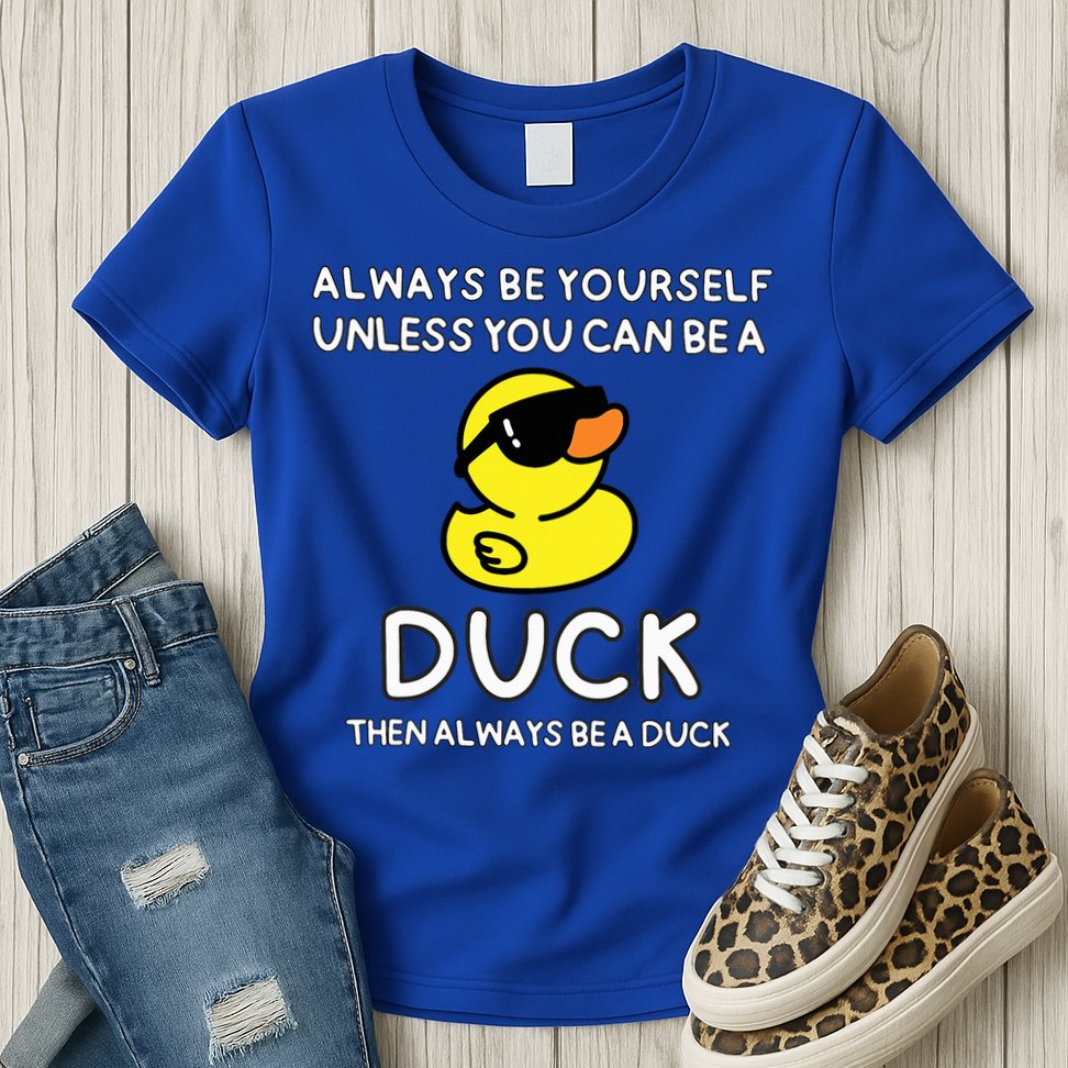 Always Be Yourself Unless You Can Be A Duck Cute Funny Womens T-Shirt