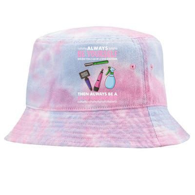 Always Be Yours Dog Groomer Gift Tie-Dyed Bucket Hat