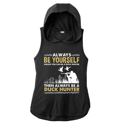 Always Be Yours For Duck Hunter Gift Ladies PosiCharge Tri-Blend Wicking Draft Hoodie Tank