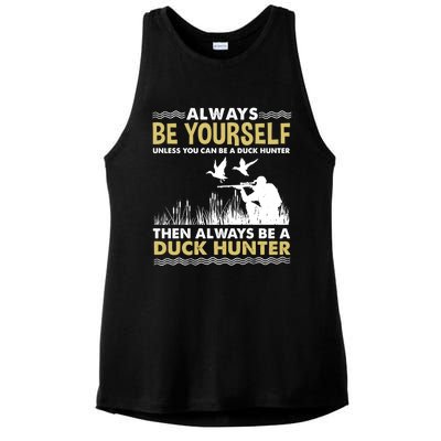 Always Be Yours For Duck Hunter Gift Ladies PosiCharge Tri-Blend Wicking Tank