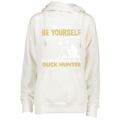 Always Be Yours For Duck Hunter Gift Womens Funnel Neck Pullover Hood