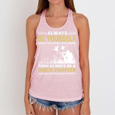 Always Be Yours For Duck Hunter Gift Women's Knotted Racerback Tank